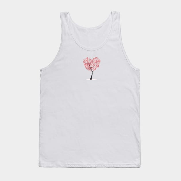 Heart tree with finger prints Tank Top by GULSENGUNEL